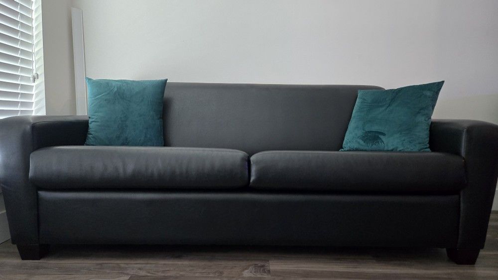 Black Leather Couch