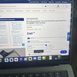 Broan 110 CFM White Light Bathroom Fan 