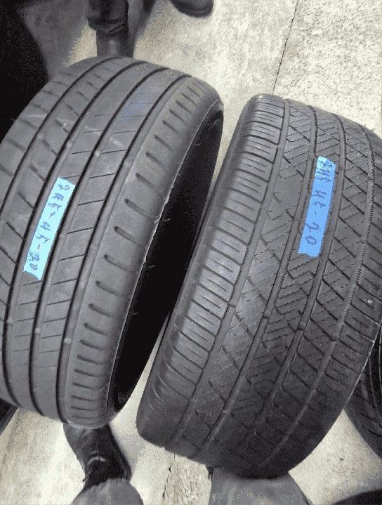 small allow 245 45 20 PAIR OF 2 TIRES BRIDGESTONE