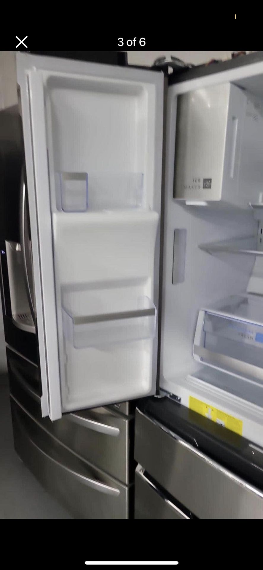 Frigidaire 4 Door French Door Refrigerator Ice and Water Dispensers for