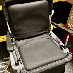 *3- stadium seats (gently used used), designed for sports events, boating, fishing & outdoor picnics. Individually priced