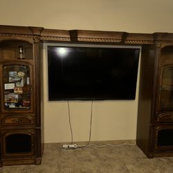 Adjustable Wood Entertainment Center 
