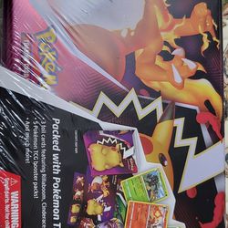 NEW Pokemon TCG Collectors Chest Tin Lunchbox 5 Booster Packs -SEALED