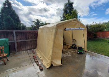 Coverpro harbor freight 10x10 shelter shed portable garage for
