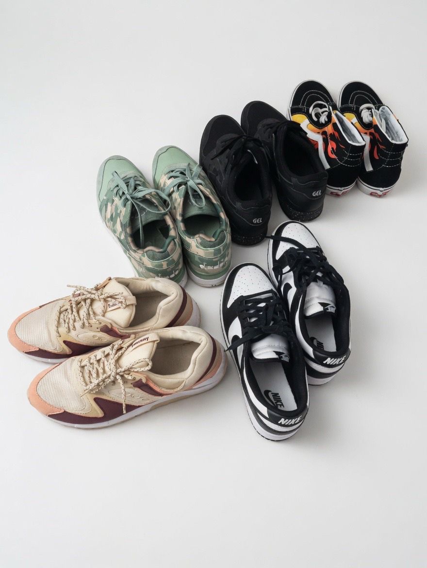 Nike, Saucony, Ascis, Vans, Diadora $20 each