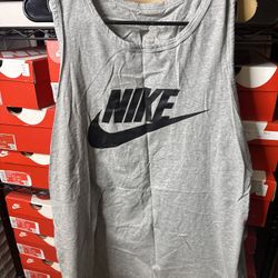 Nike grey tank top tall large used men’s 
