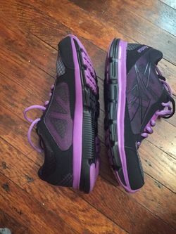 Reebok Black & Purple DMX RIDE sneakers