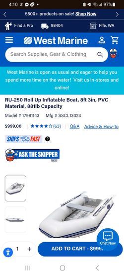 Inflatable dingy