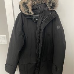 Michael Kors Mens Faux Fur Parka Coat
