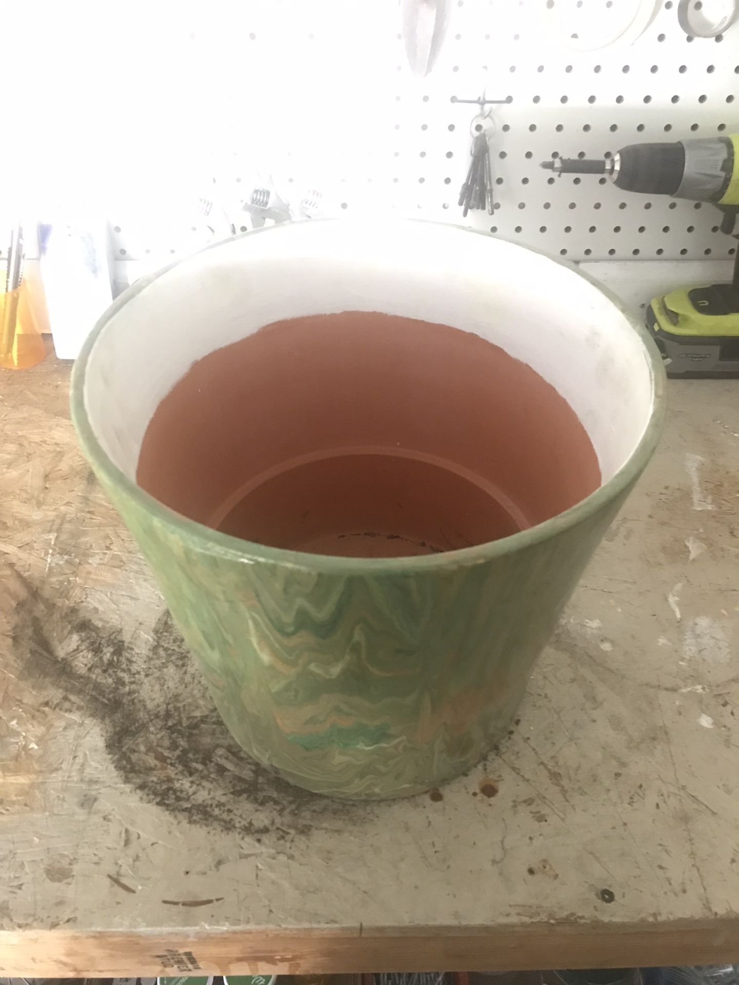 Painted Terracotta Pot