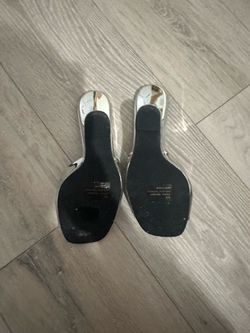 Fashion nova silver heels size 8.5
