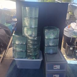 Plastic Drawers of Different Sizes 
