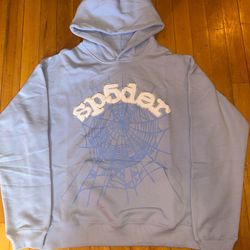 *Best offer* Spider hoodie light blue