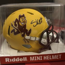 Cameron Skattebo Arizona State Mini Helmet Signed