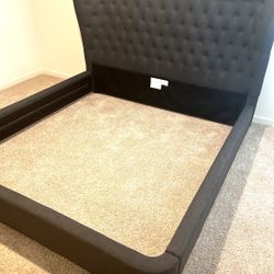 King Size Bed Frame/book Shelf 