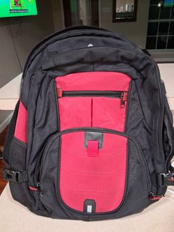 Red and Black Backpack For Laptop 