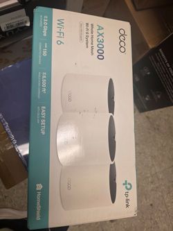 TP-Link Deco X55 AX3000 WiFi 6 Mesh System, Deco X55(3-Pack)
Covers up to 6500 Sq.Ft. , Replaces Wireless Router and Extender, 3 Gigabit ports per uni