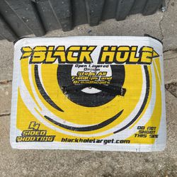 Black hole target four sided shooting