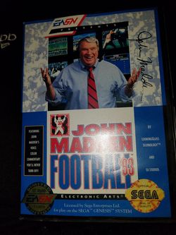 1993 Madden NFL football game first round limited edition