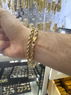 10KT Gold Rope Bracelet