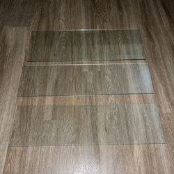 IKEA Glass Shelves X 3 Vanity Shelf Great Condition $30