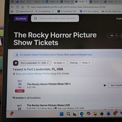 Rocky Horror Picture Show Live tonight Halloween!