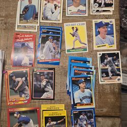 Randy Johnson baseball card lot