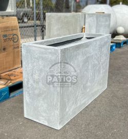 Sleek Concrete Box Elegant Modern Rectangular Planter Pot