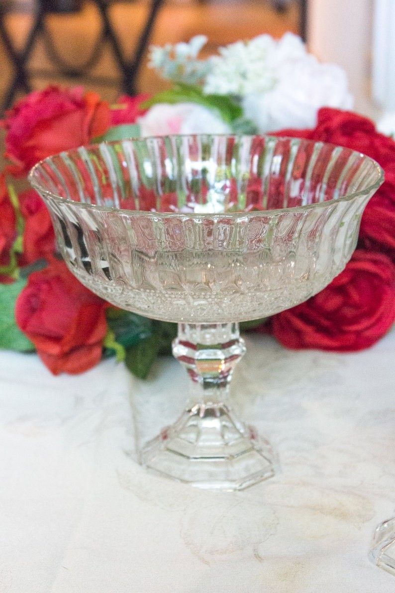 9 Compote Vases Centerpieces
