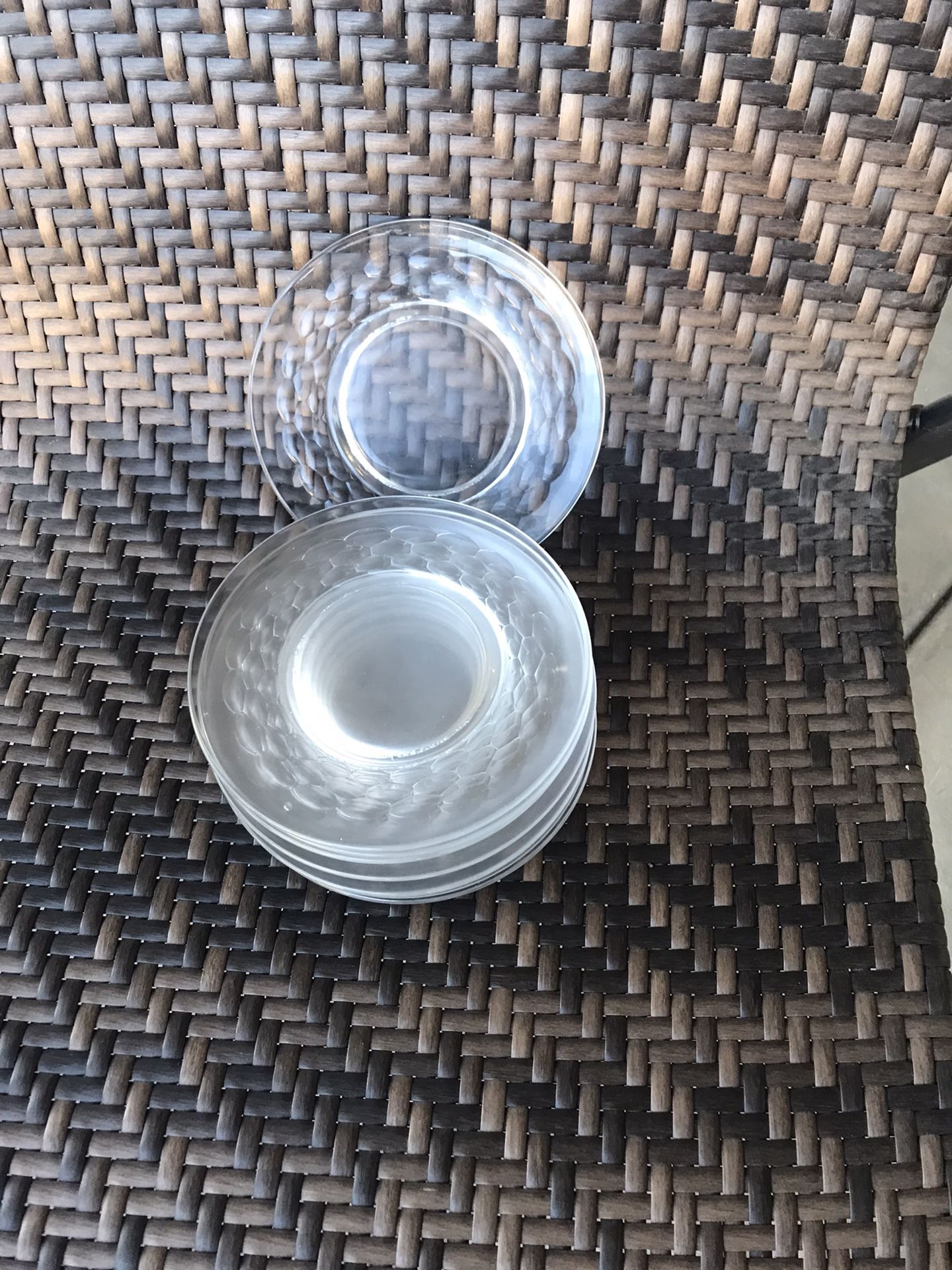 Vintage Glass Dessert Plates