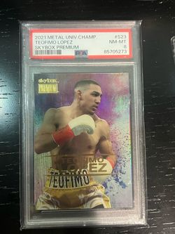 Teofimo Lopez refractor psa 8!