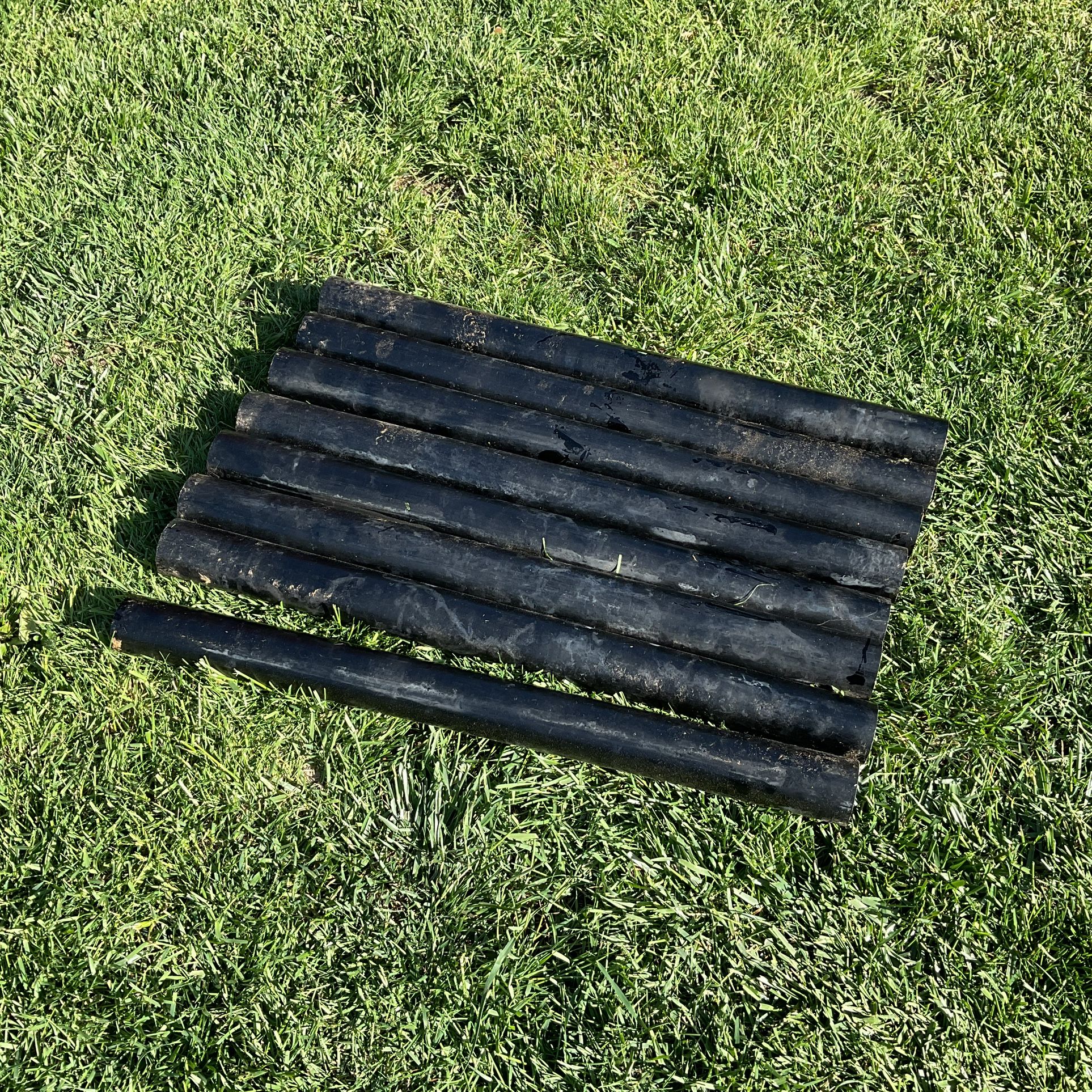 Black Aluminum Pipes