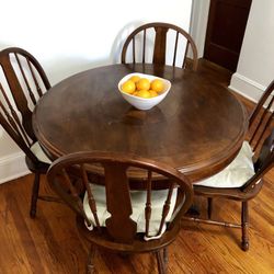 Ashley Furniture 4-Placement Dining Set (REAL HARDWOOD)