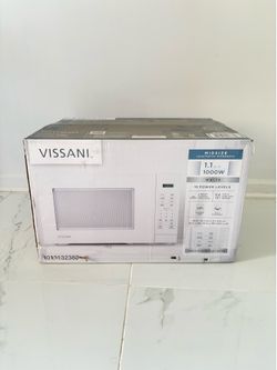 Vissani 1.1 Cubic Feet White Microwave Oven