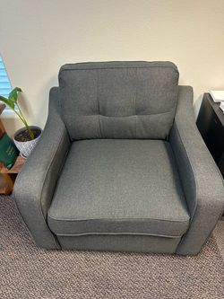 Grey armchair