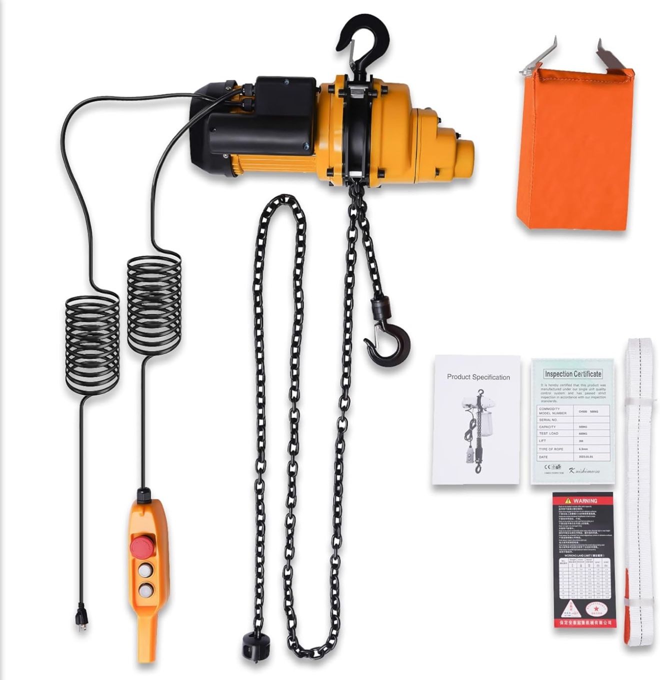 1100Lbs Chain Electric Lift Hoist(Jh2534I)