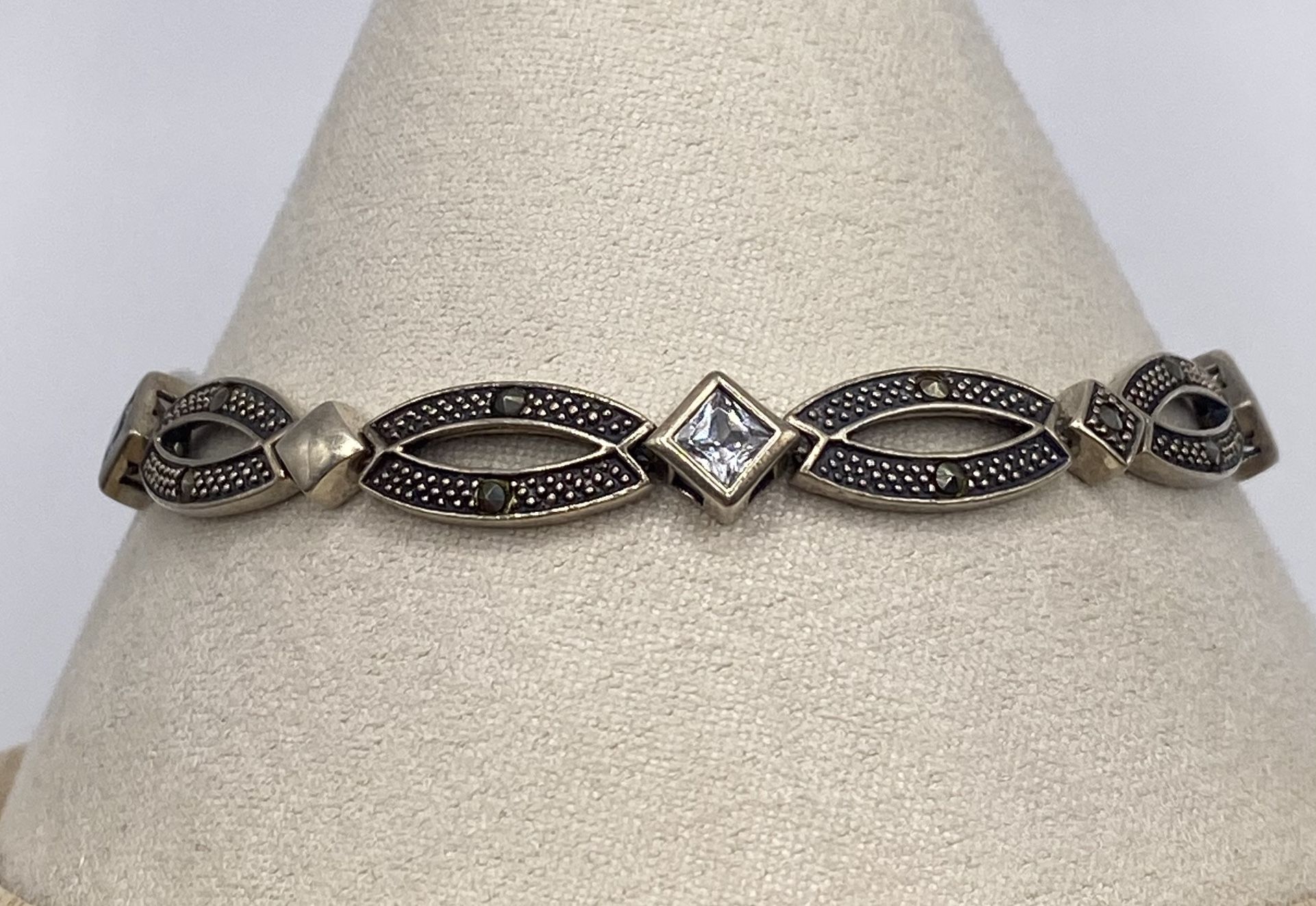 925 Vintage Marcasite Bracelet 