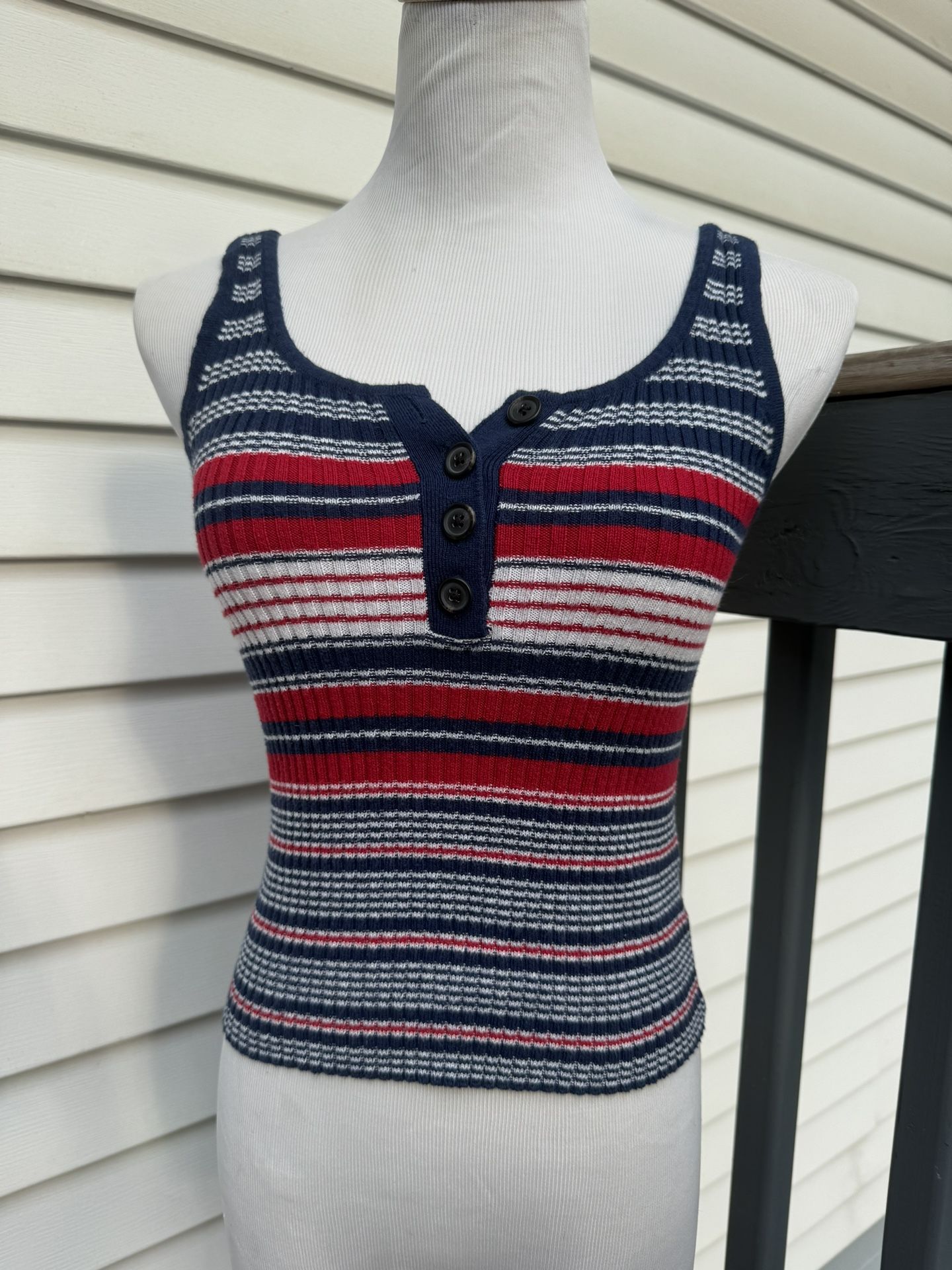 american eagle ribbed tank top