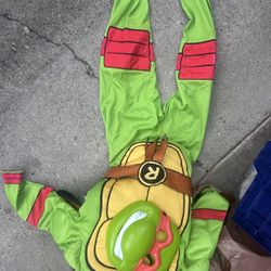 Kids Ninja Turtle Rafael Size 8 Costume