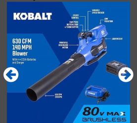 Kobalt 80V Max Brushless Cordless Leaf Blower