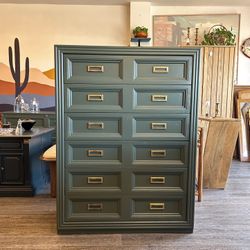 Variety of Green Dressers / Uprights / Buffets / Sideboards / Credenzas / TV Stands