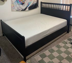 Bed set, Frame mattress and box spring