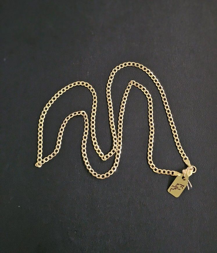 14k Gold Necklace 22 Inch
