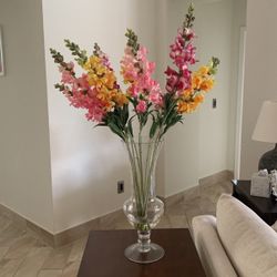 Artificial Flowers Lupins Pinks Yellow Lilic