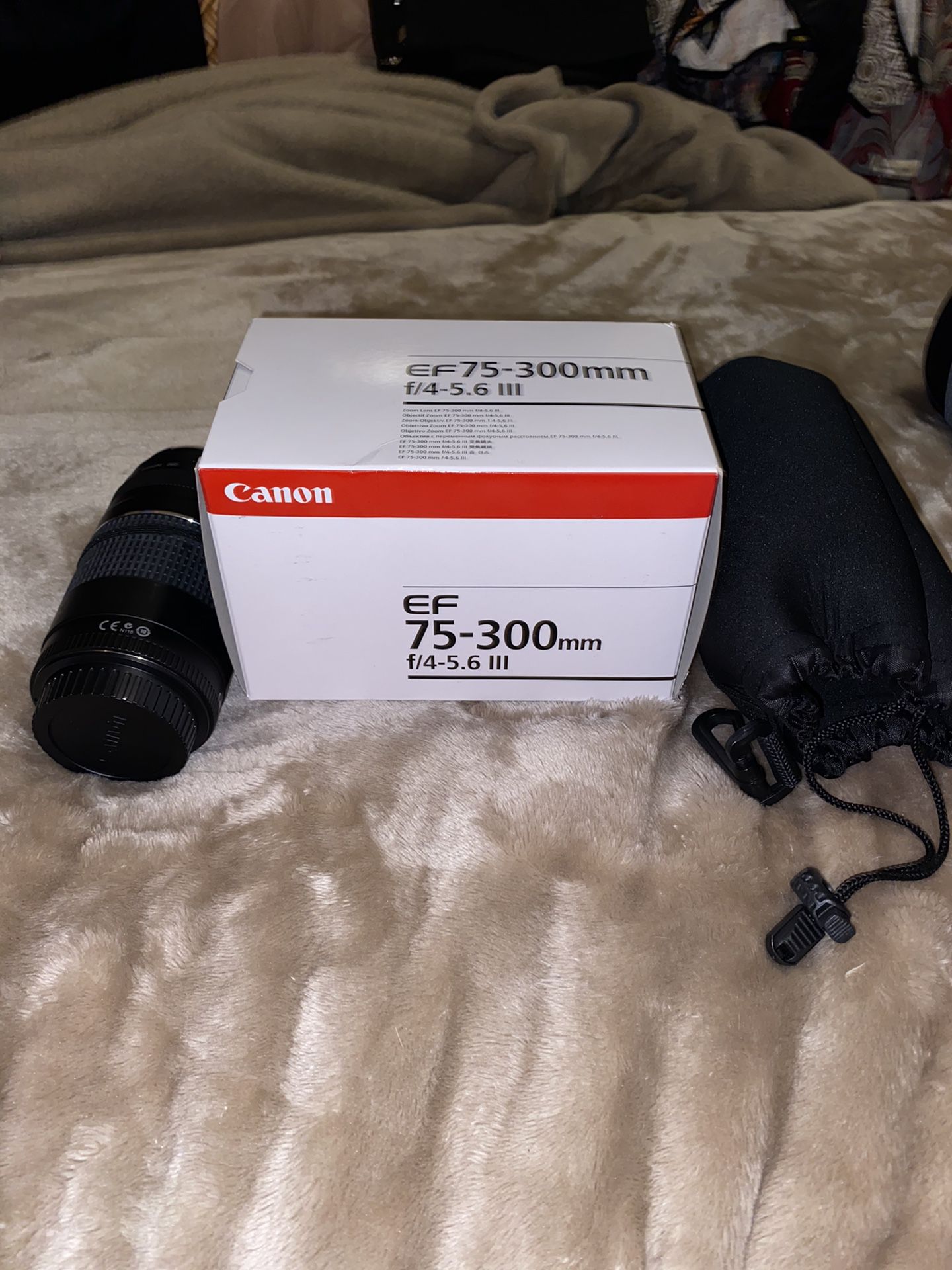 Sale OfferUp Zoom in Cameras - Canon SLR for f/4-5.6 for EF 75-300mm Canon Telephoto III FL Plantation, Lens