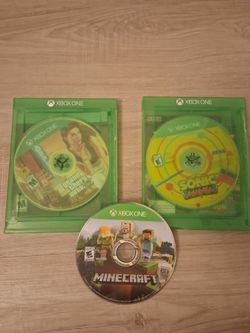 Xbox 1 GTA5-Sonic mania-Minecraft