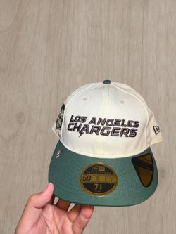 New Era Los Angeles Chargers Forest Visor Retro Crown Relaxed Heritage Fit 59FIFTY Fitted Hat Size: 7 3/4