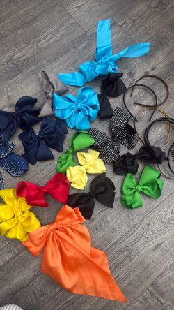 Lots of bows and headbands.