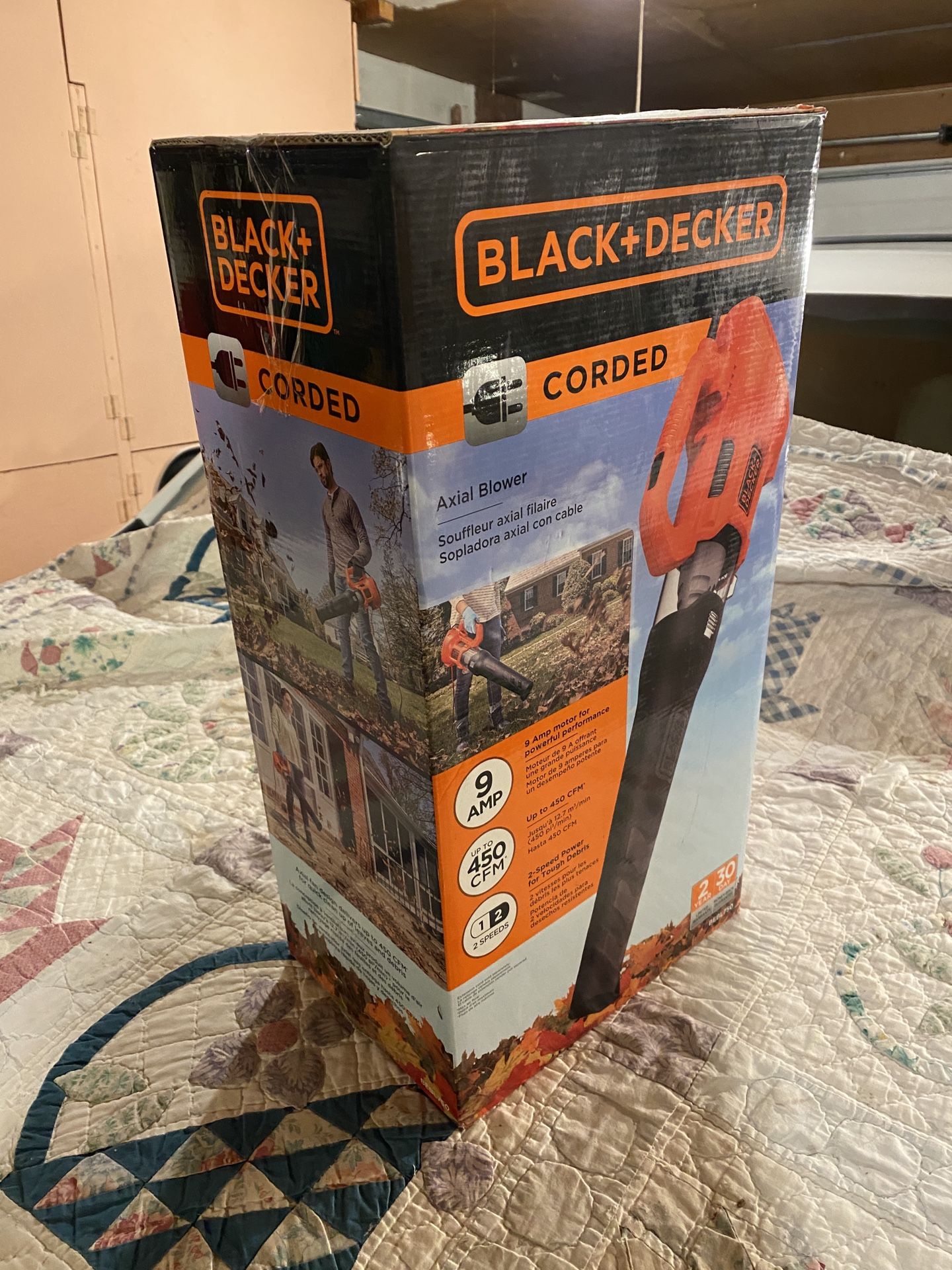 NEW LEAF BLOWER w/CORD BLACK AND DECKER NEW UNOPENED (BELLEVUE)