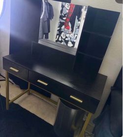 black vanity
